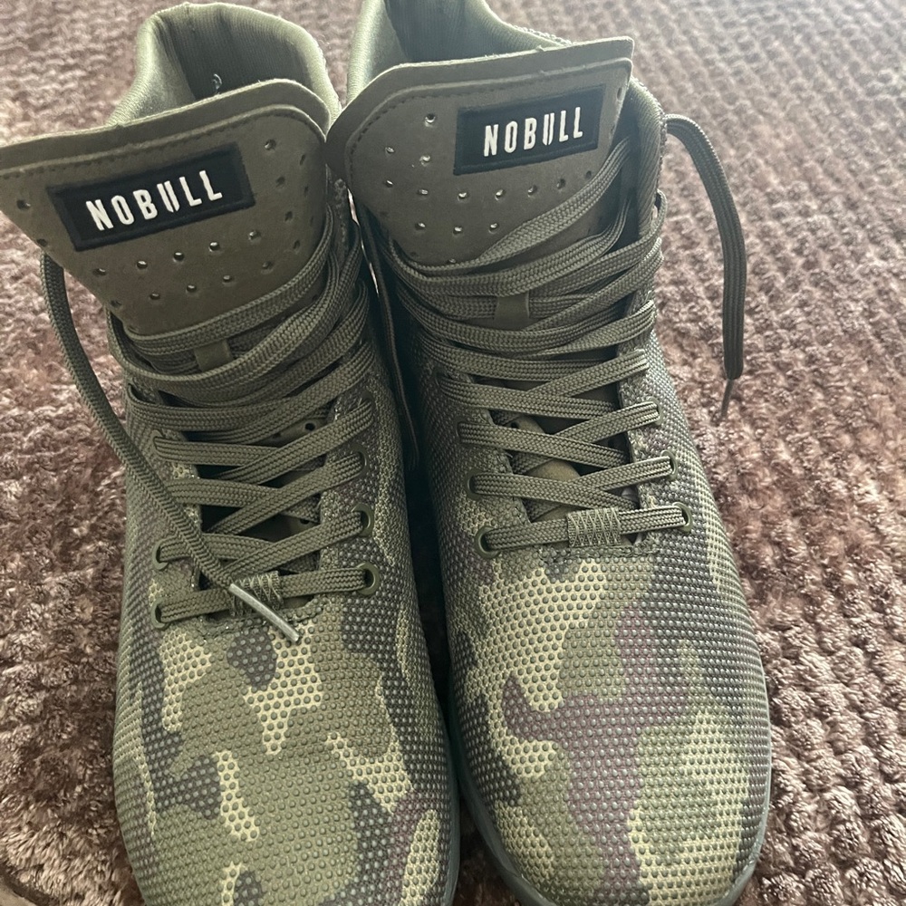 NOBULL Men's Green Camo High-Top Sneakers